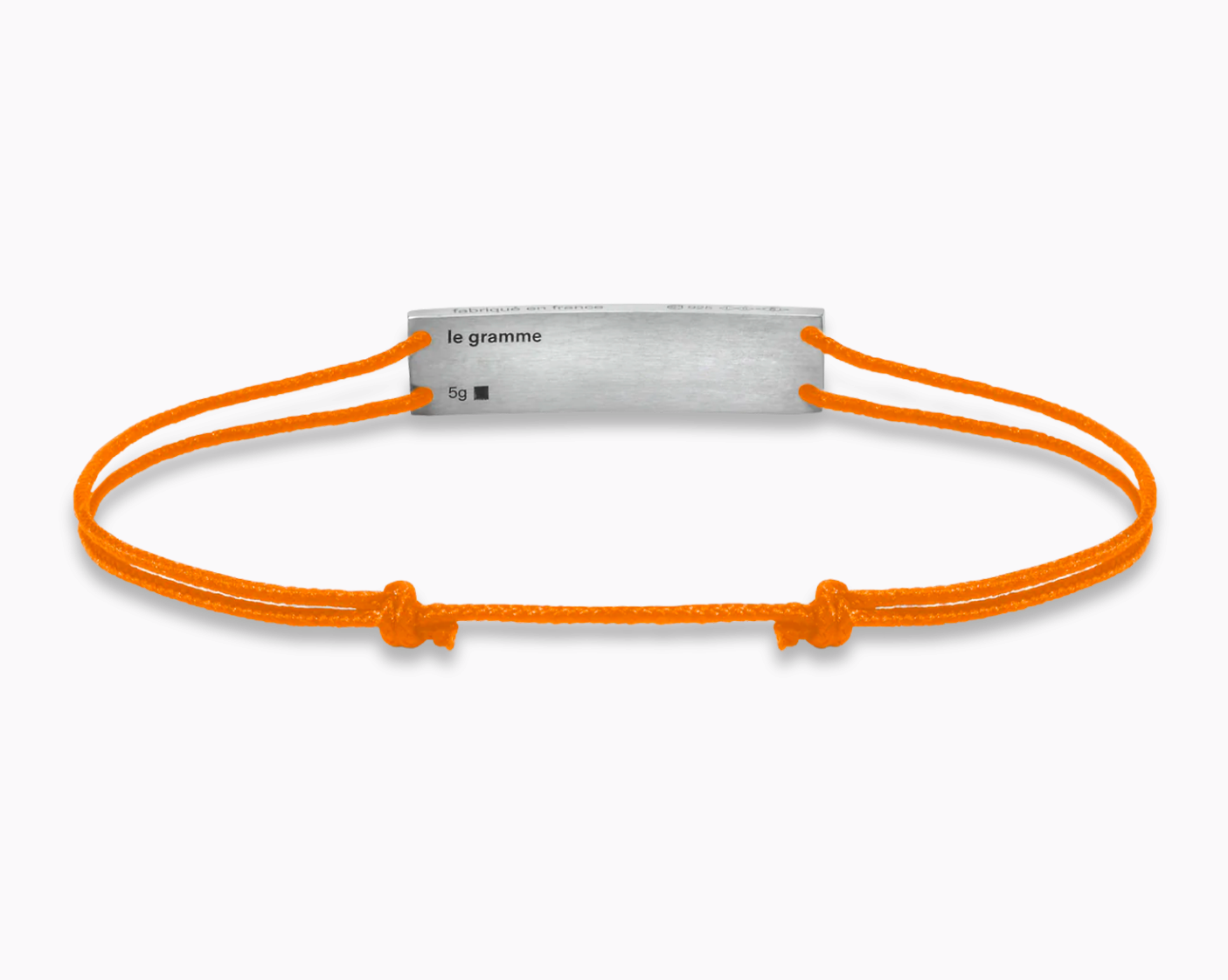 le-gramme-bracelet-cordon-orange-godronn-le-5g image 3