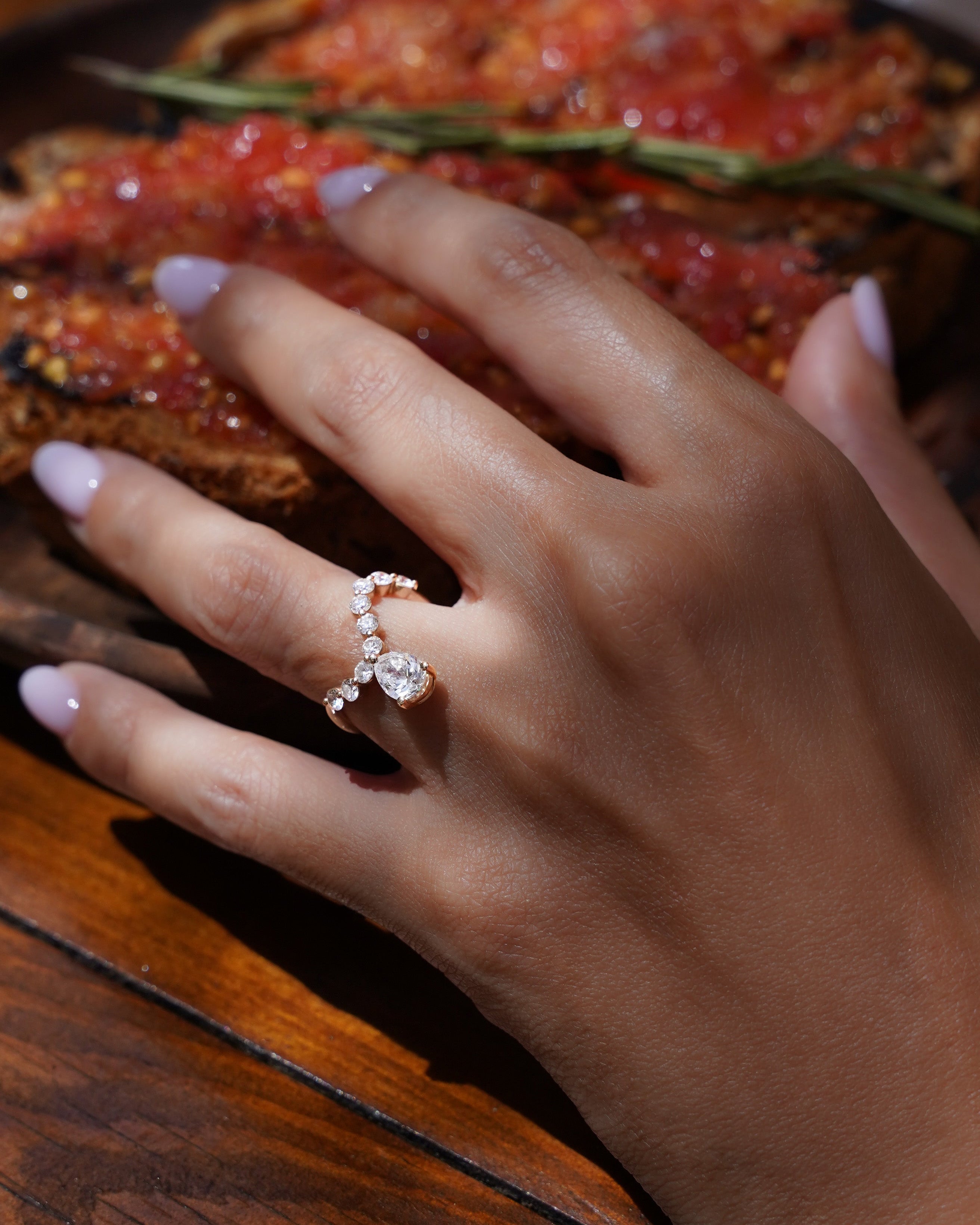 pers-e-paris-bague-stella-poire-or-9-18-carats-diamant-laboratoire image 2