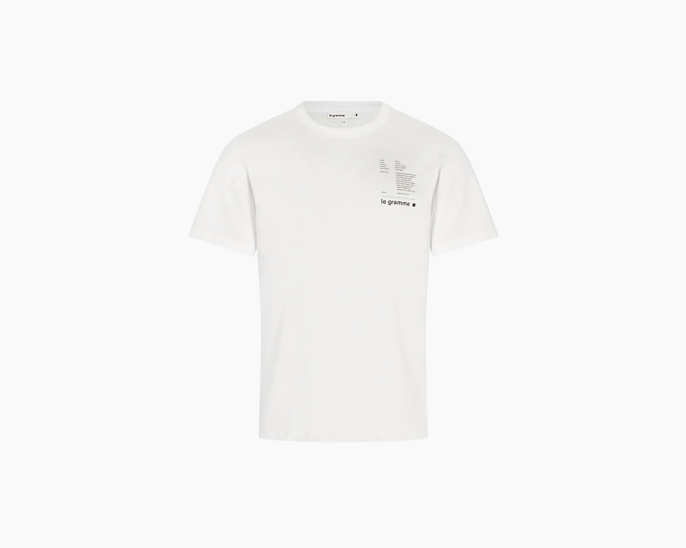le-gramme-t-shirt-blanc-le-240g-coton-pr-t-porter image 1