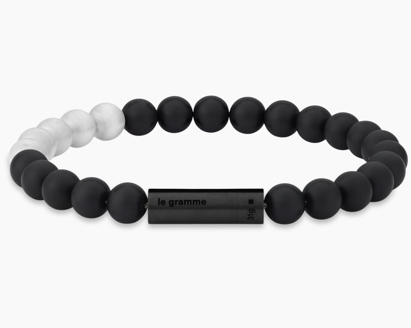 le-gramme-bracelet-beads-le-31g-c-ramique-noire-7-mm image 1