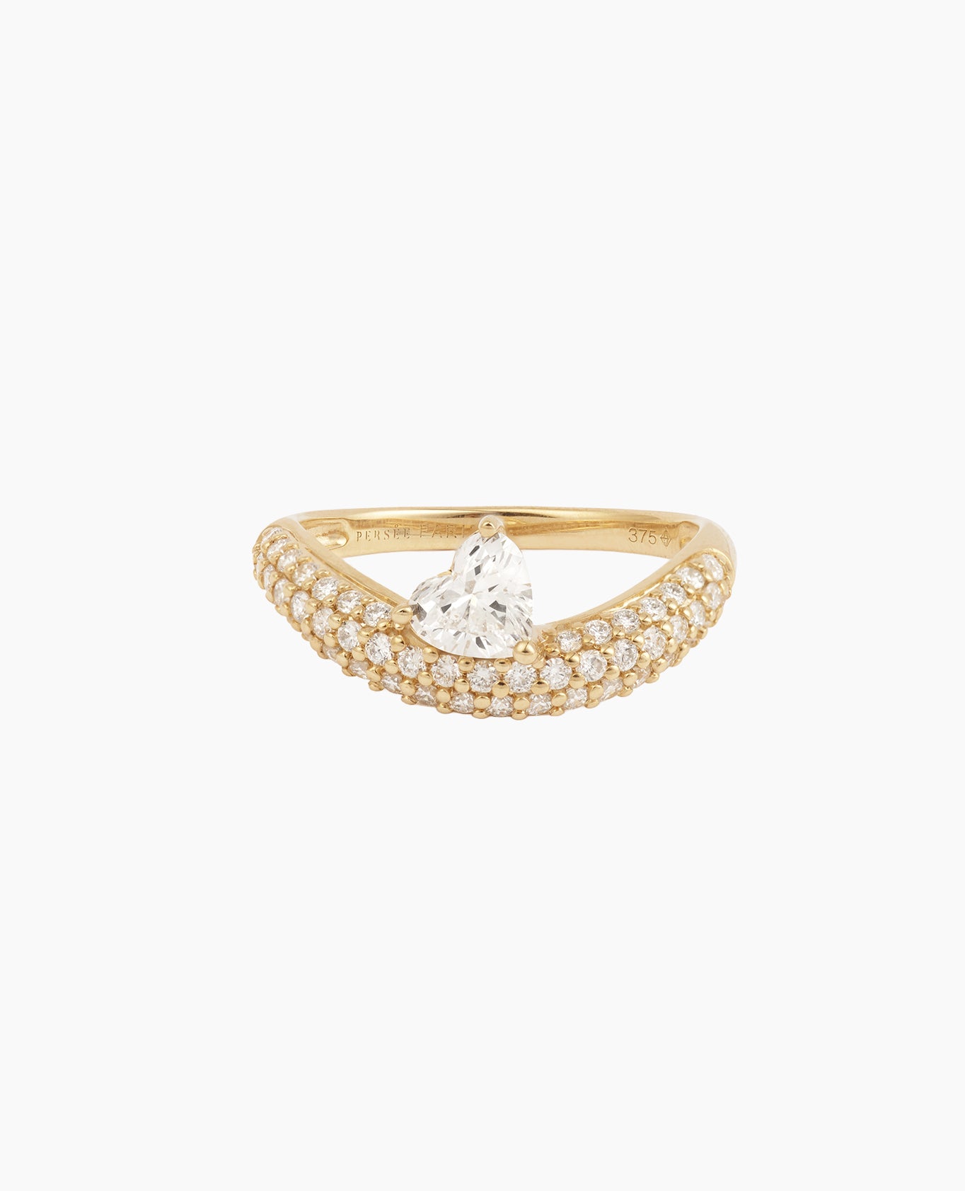 pers-e-paris-bague-wave-coeur-pav-e-or-9-carats-diamant-0-5-carat image 1