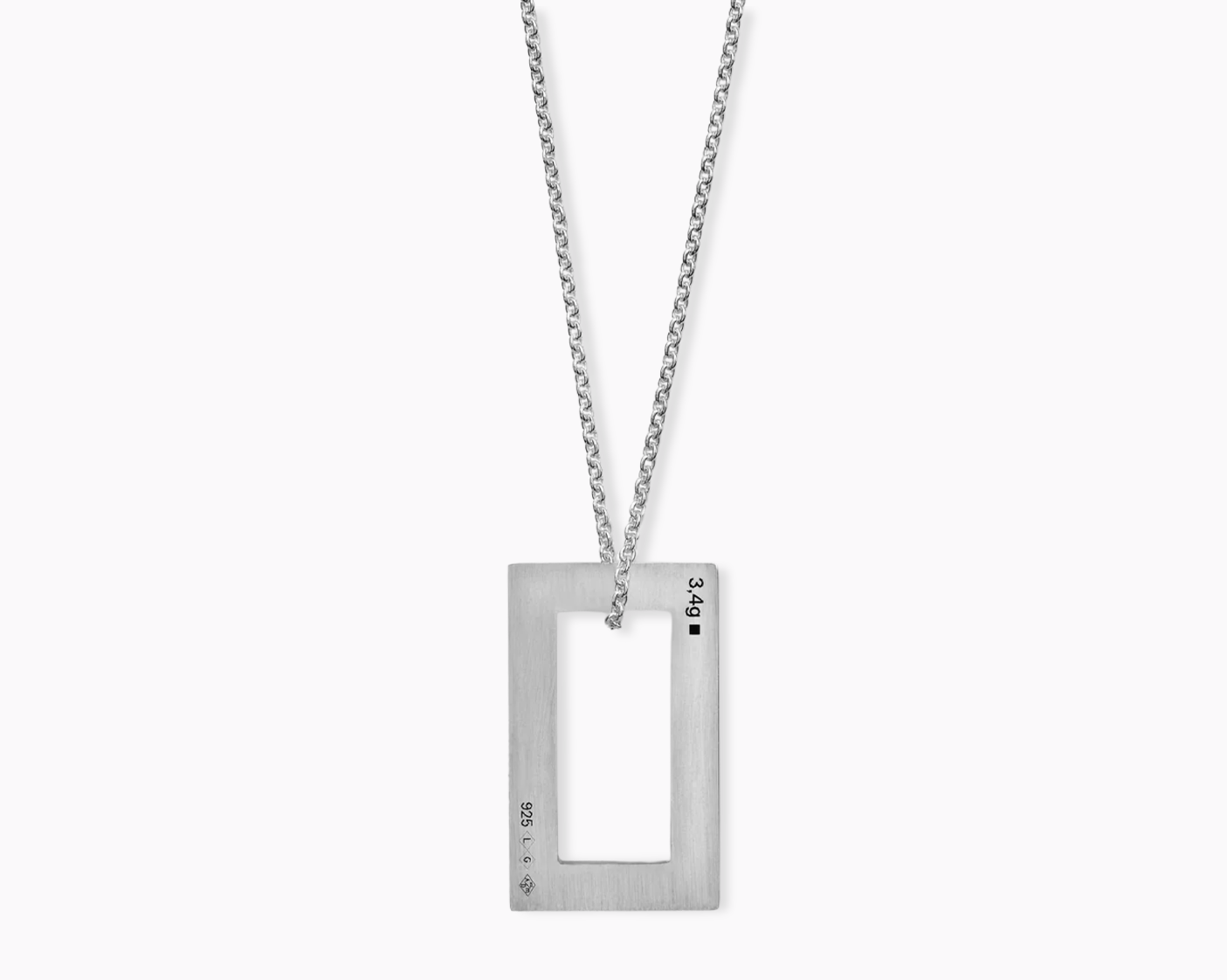 le-gramme-collier-rectangle-le-3-4g-argent-17-5-mm image 2