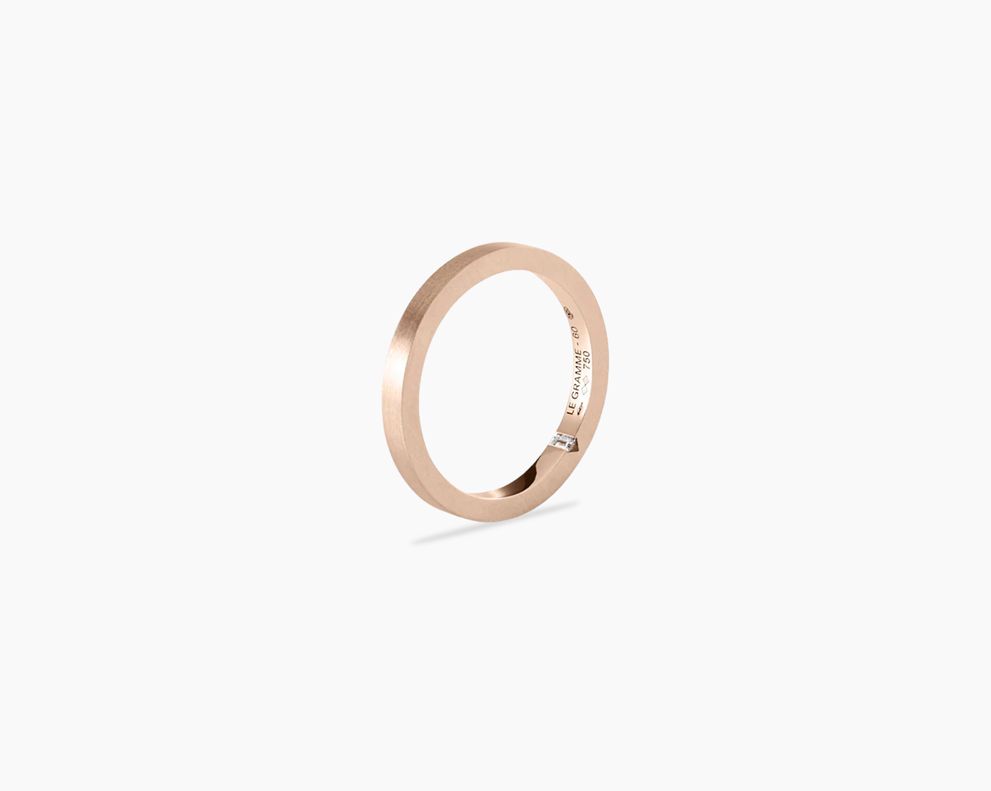 le-gramme-bague-ruban-2-mm-la-5g-sertie-diamant-bross-2 image 2
