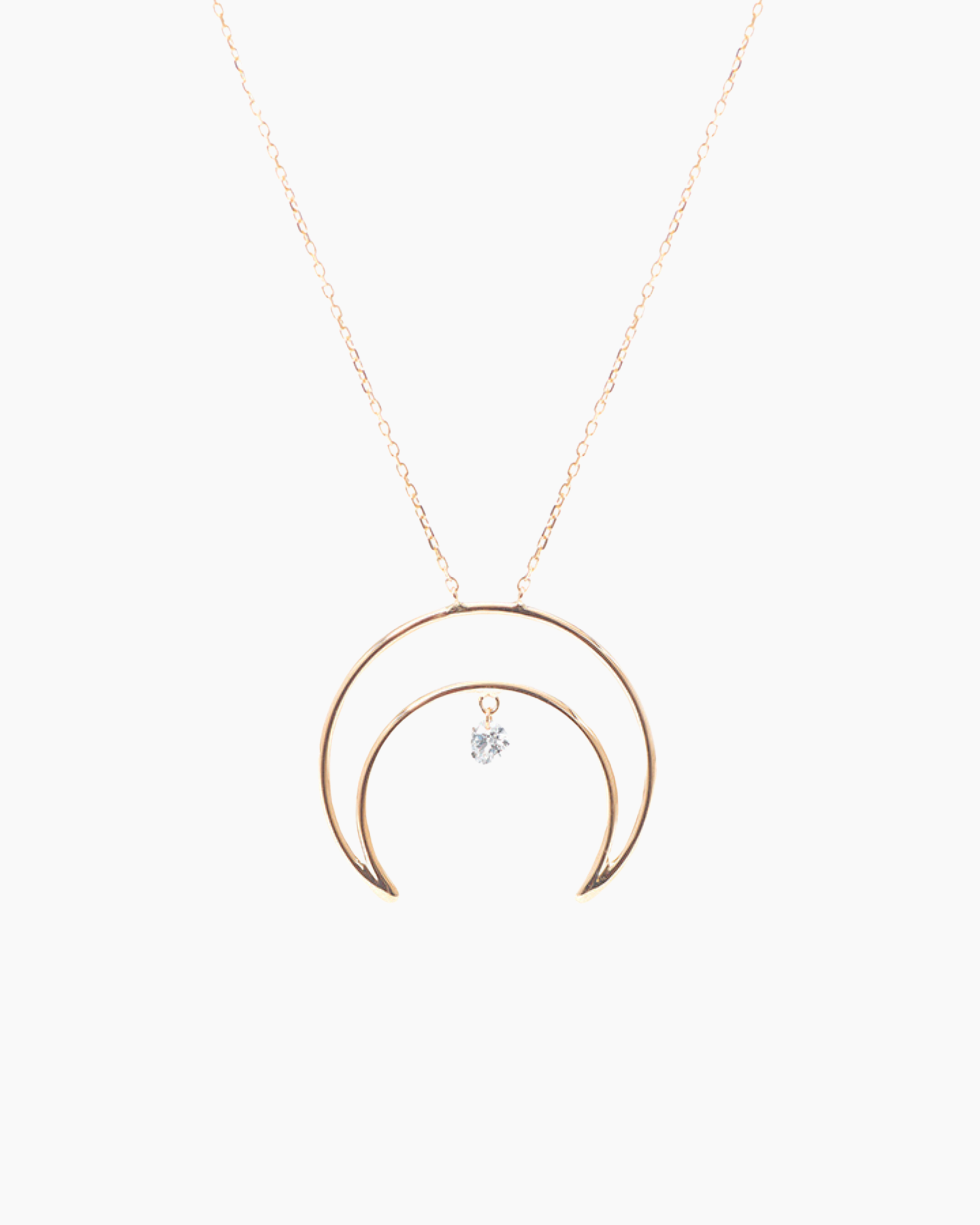 pers-e-paris-collier-s-l-n-fly-me-to-the-moon-collier-croissant-de-lune-or-rose- image 1