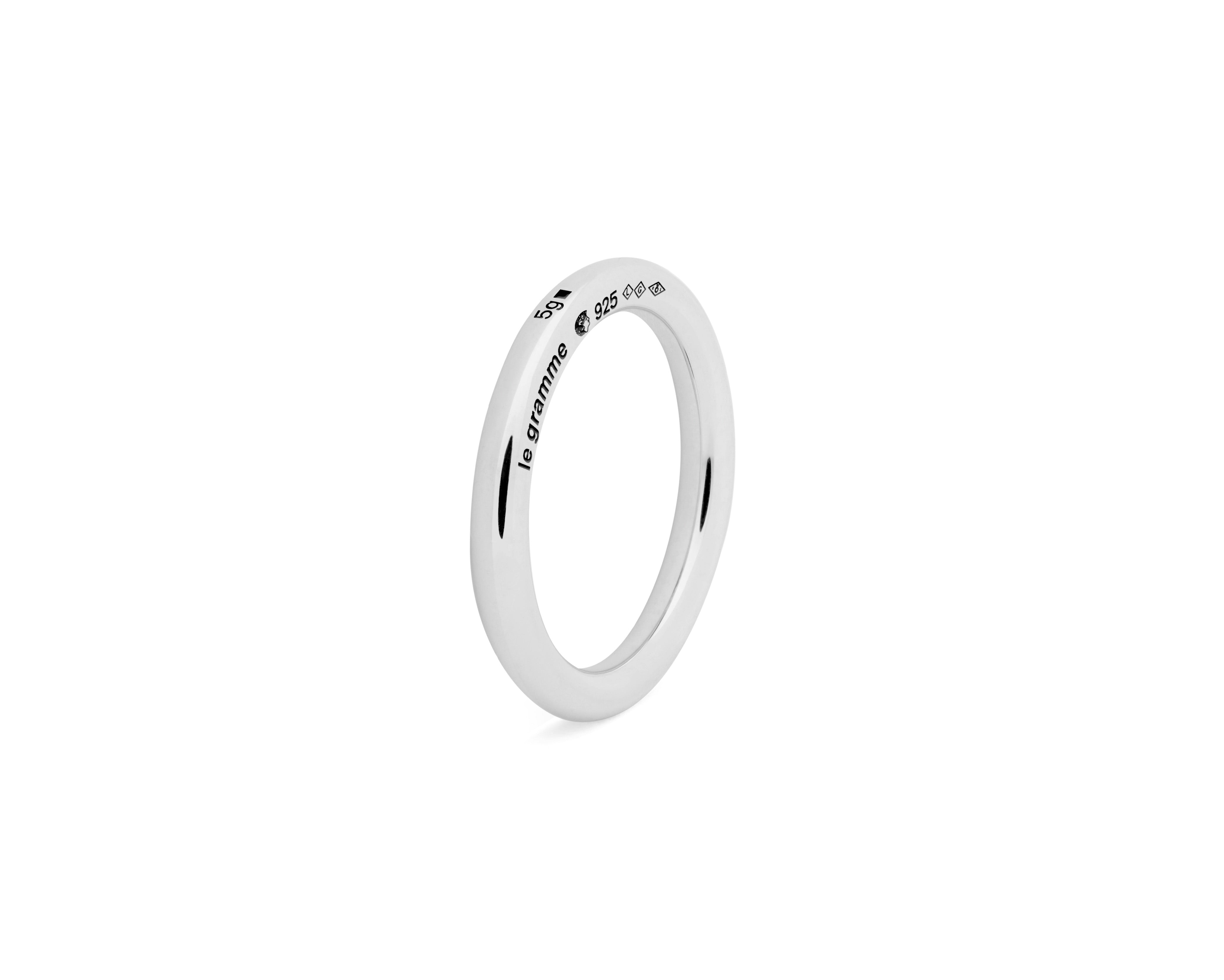 le-gramme-bague-jonc-la-5g-argent image 2
