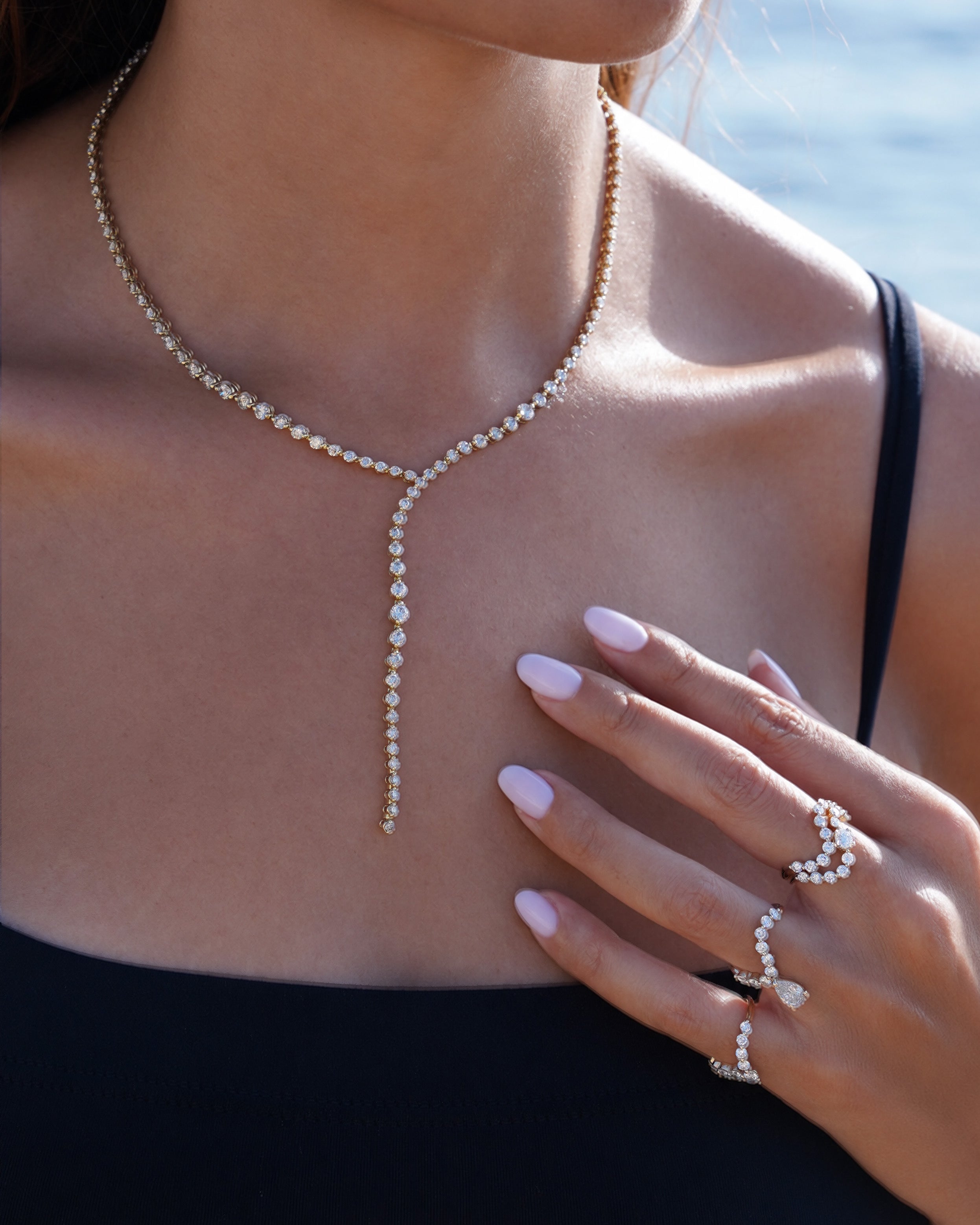 pers-e-paris-tennis-collier-rivi-re-un-diamant-or-18-carats image 3