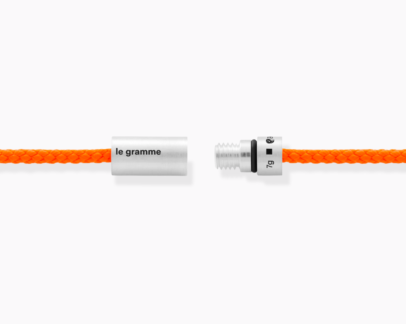 le-gramme-bracelet-c-ble-nato-orange-le-7g-argent-925-bross image 3