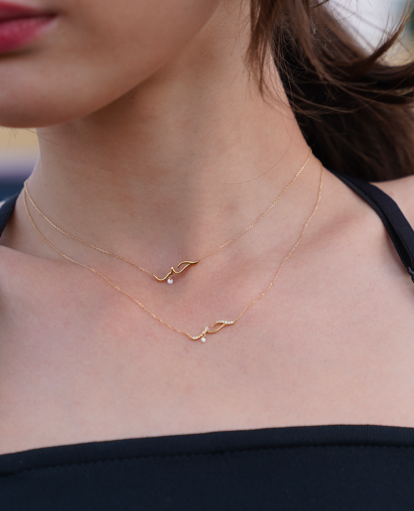 pers-e-paris-collier-amour-en-arabe-v-nus-or-diamant-perc image 2