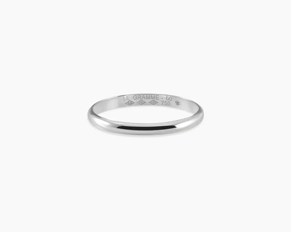le-gramme-bague-demi-jonc-la-2g-or-blanc-750-polie-diamants image 1