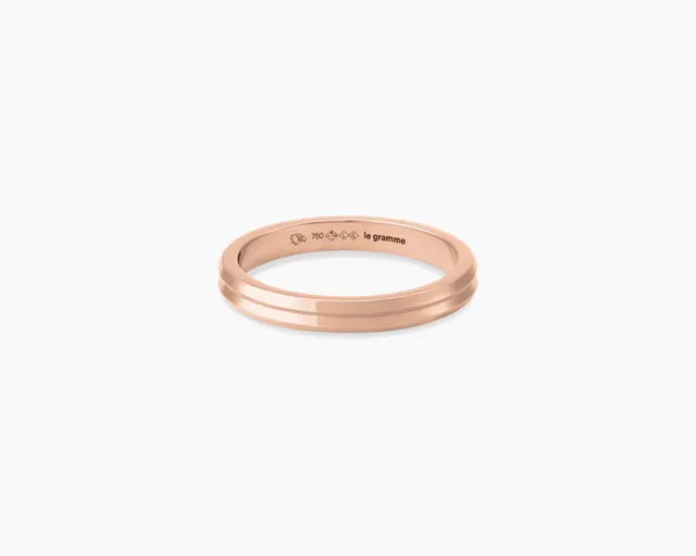 le-gramme-bague-ruban-guilloch-e-la-4g-or-rouge-750-poli image 1