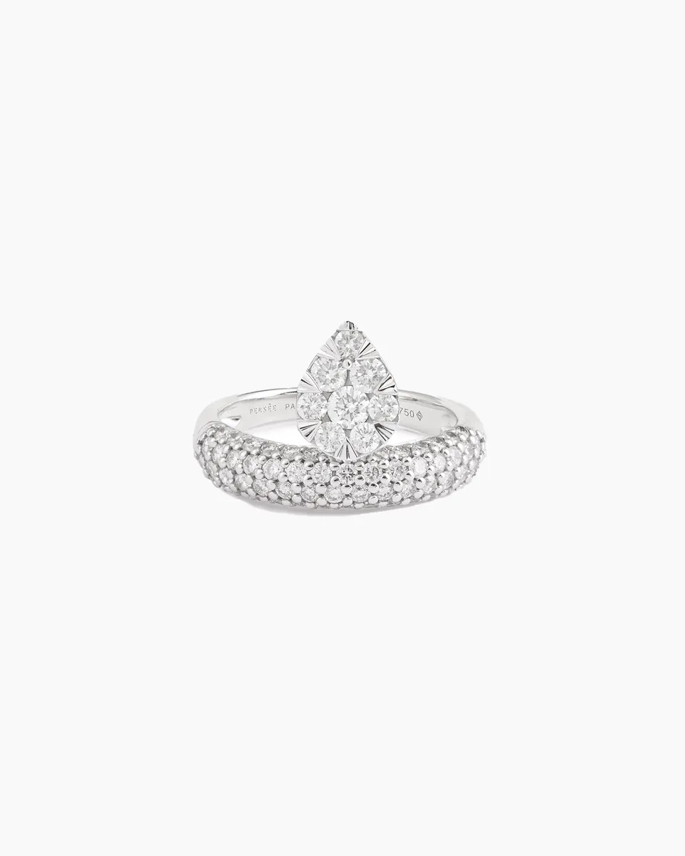 pers-e-paris-alliance-floating-wave-pav-e-poire-or-18-carats-750-1000 image 1