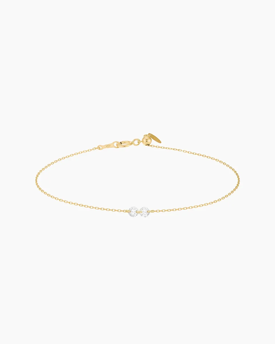 pers-e-paris-dana-ligne-deux-diamants-bracelet-or-18-carats-ajustable image 1