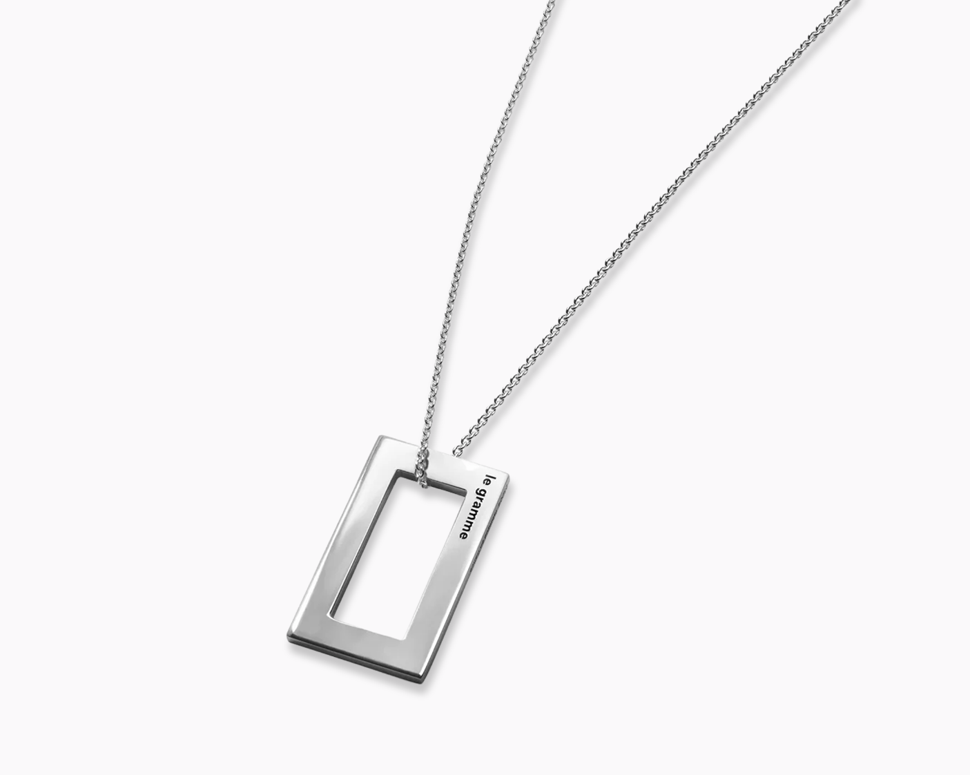 le-gramme-collier-rectangle-le-3-4g-argent-17-5-mm image 3