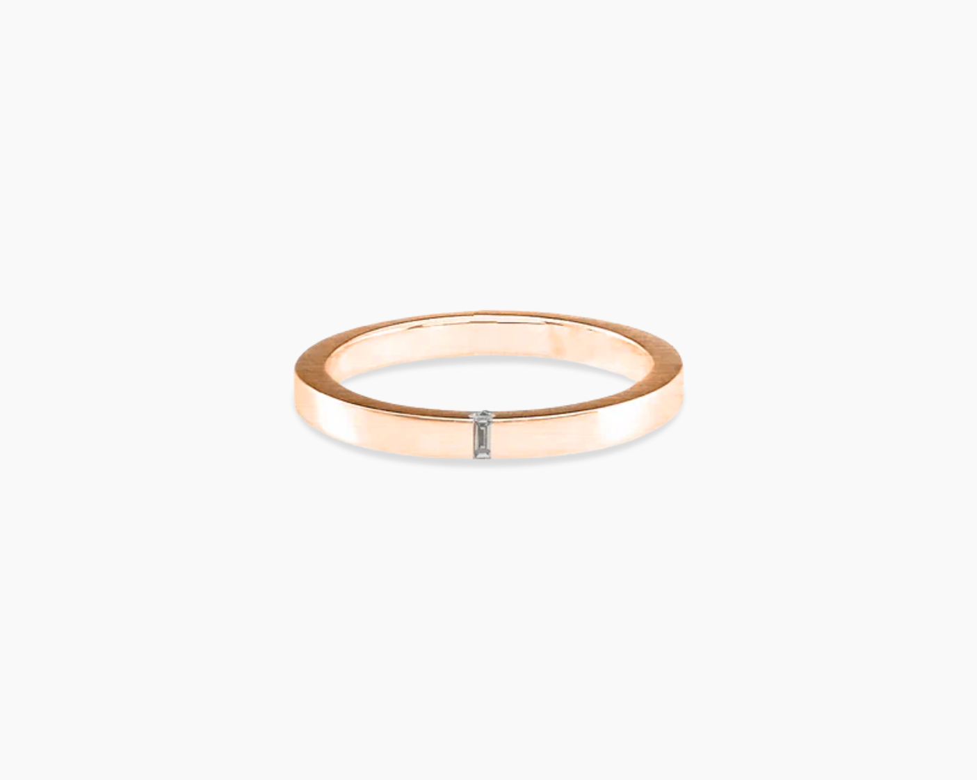 le-gramme-bague-ruban-2mm-la-5g-sertie-diamant-or-rouge-750-poli image 1