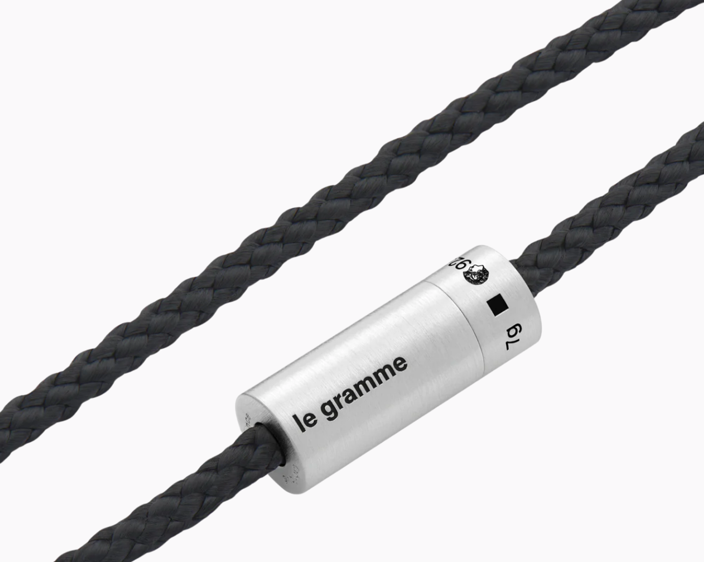 le-gramme-bracelet-c-ble-nato-noir-le-7g-fermoir-argent-925 image 2