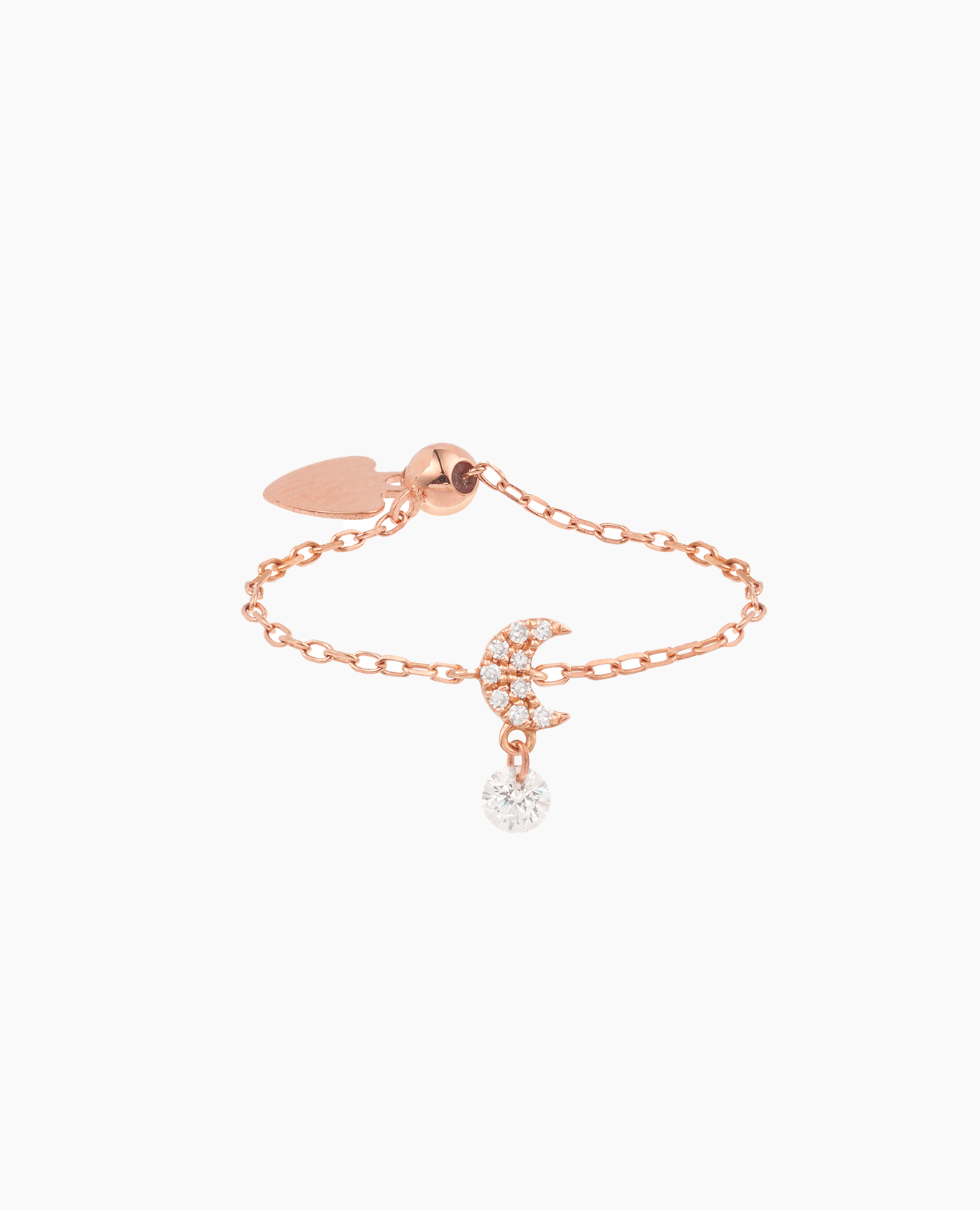 pers-e-paris-bague-s-l-n-cha-nette-mini-lune-pav-e-un-diamant image 3