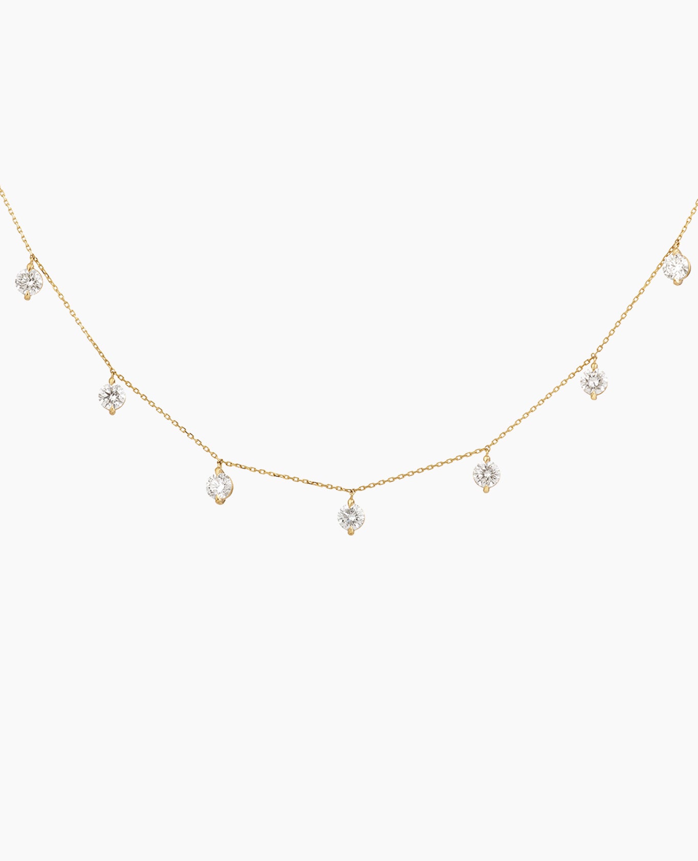 pers-e-paris-collier-bridal-sept-diamants-or-9-carats-et-diamants-de-laboratoire image 1