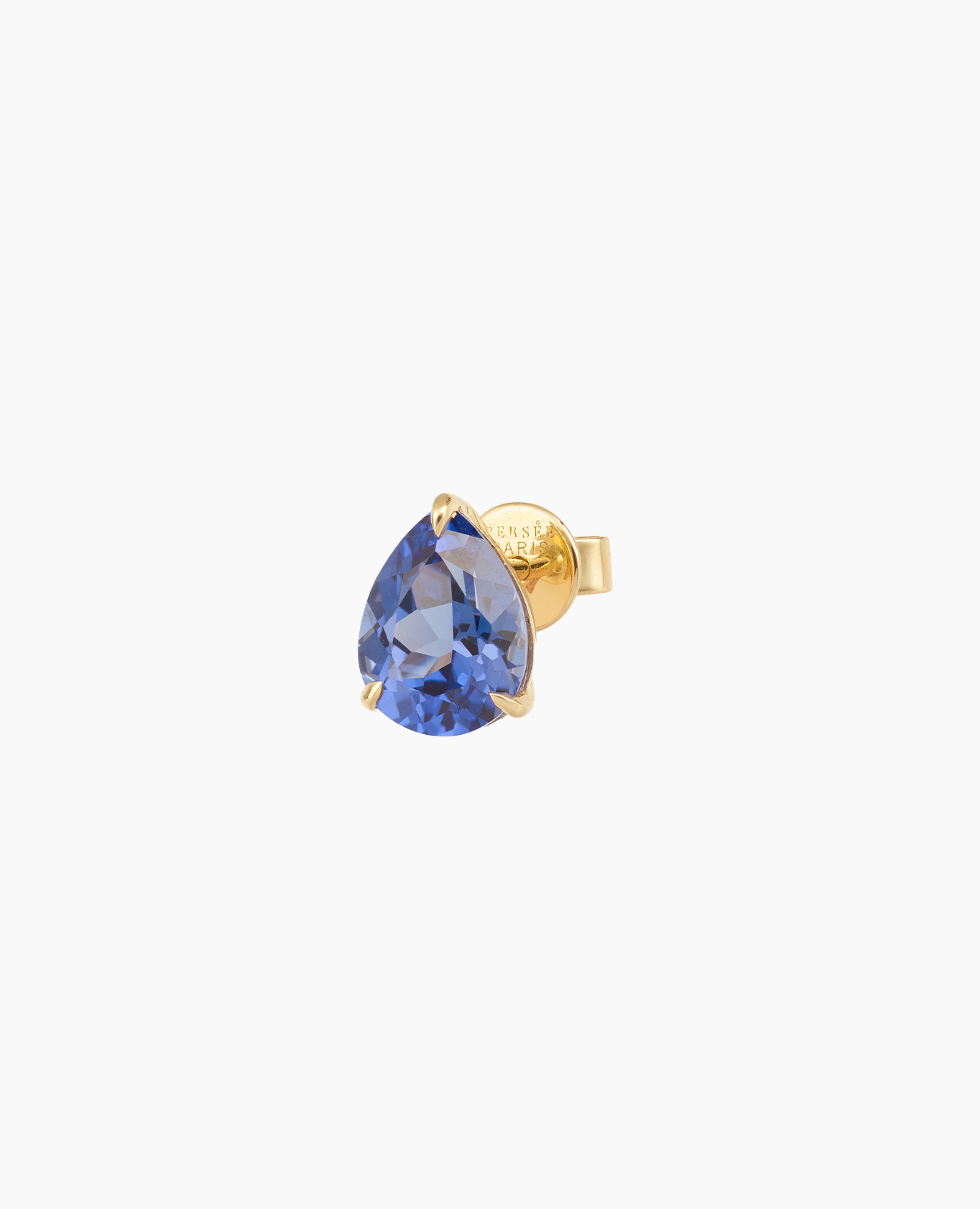 pers-e-paris-iris-saphir-mono-boucle-d-oreille-poire-or-9-carats image 1