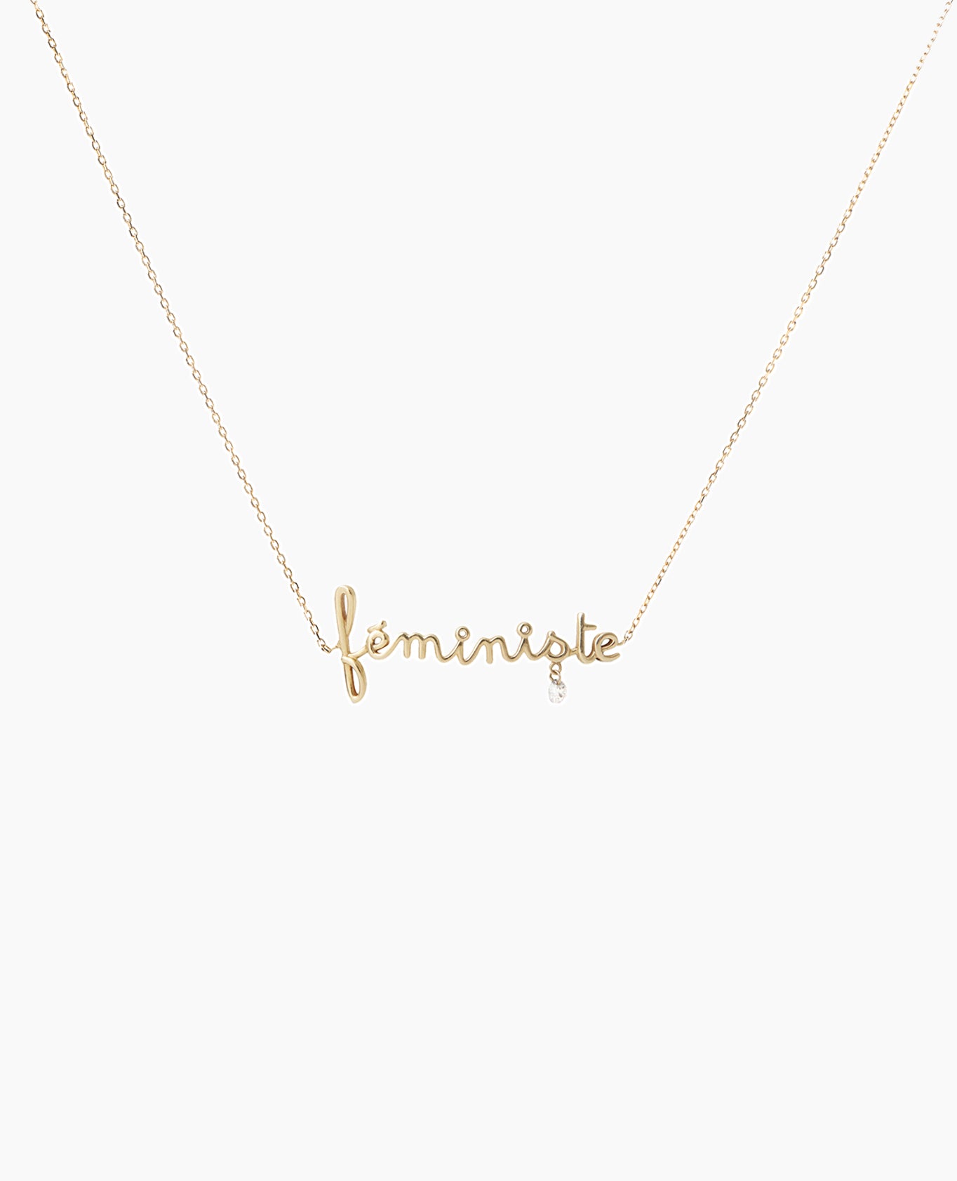 pers-e-paris-collier-venus-f-ministe-or-18-carats-et-diamant-suspendu image 1