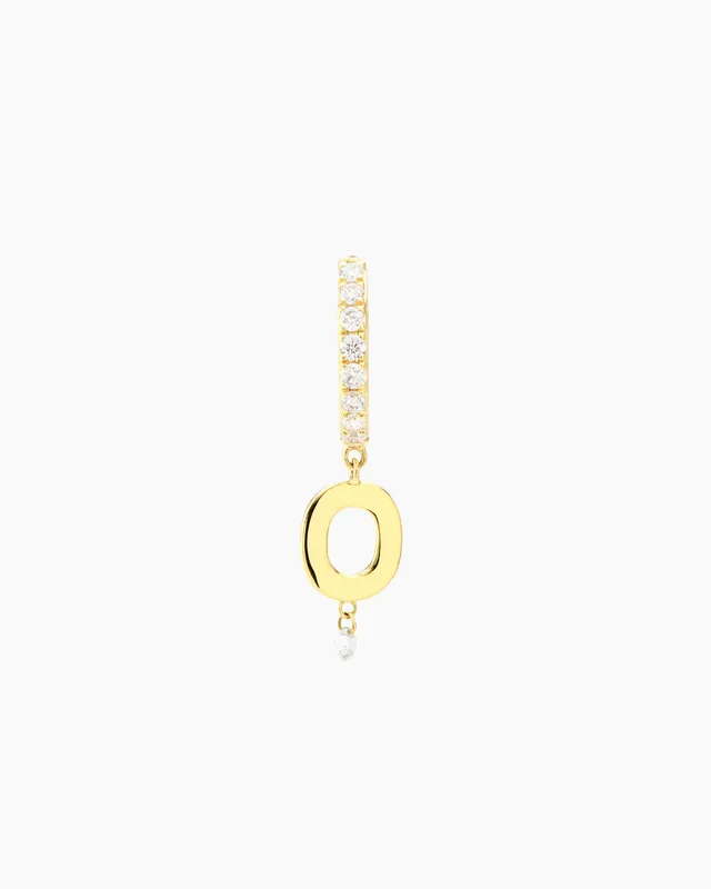 pers-e-paris-piercing-alphabet-hoop-pav-or-jaune-anneau-initiale-et-diamant image 1