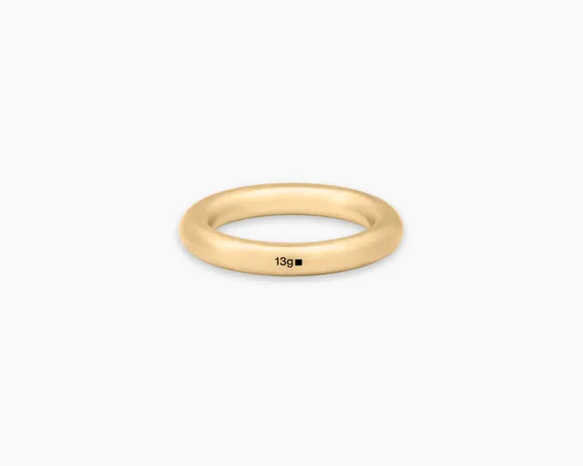 le-gramme-bague-jonc-la-13g-or-jaune-750-bross-3-9-mm image 1