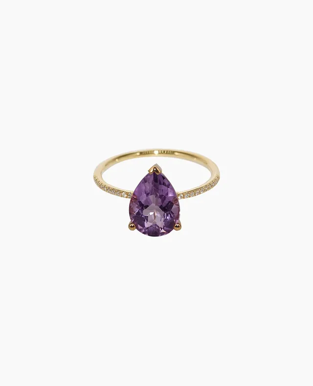 pers-e-paris-bague-birthstone-poire-am-thyste-or-18-carats image 1
