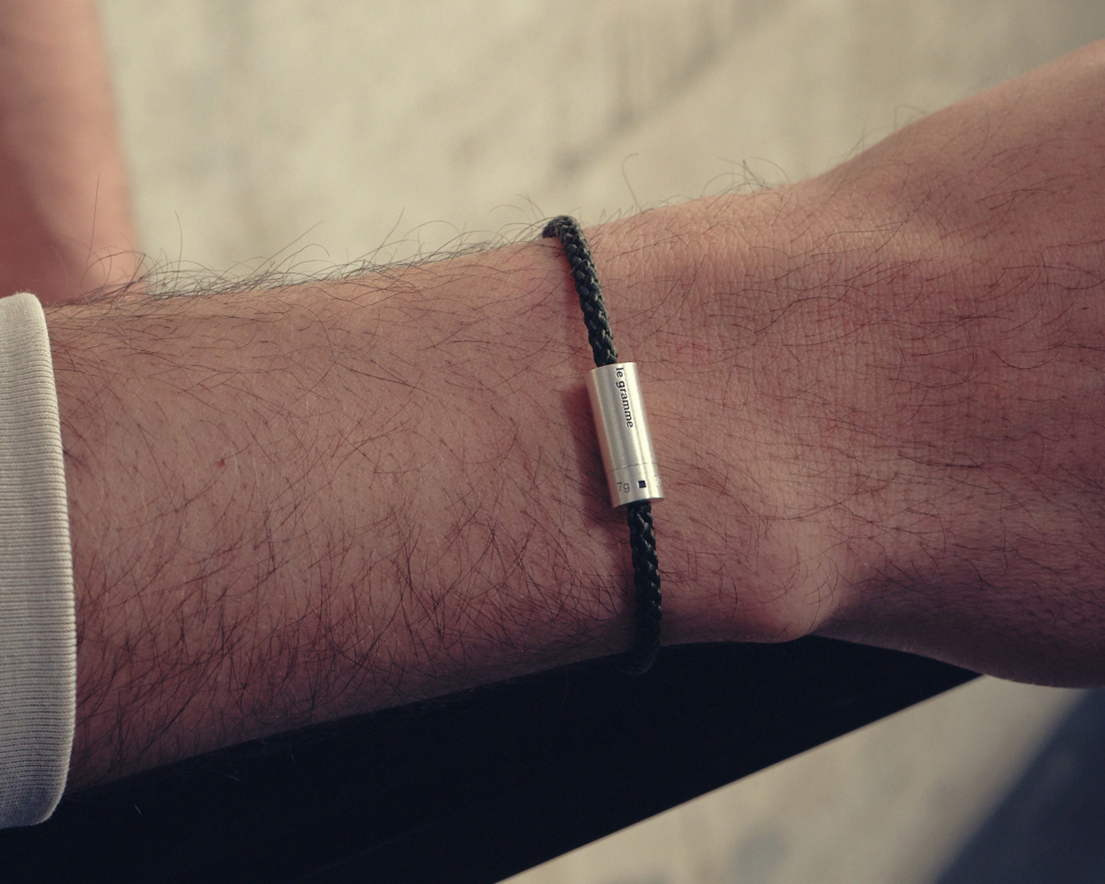 le-gramme-bracelet-c-ble-nato-kaki-le-7g-argent-925-bross image 4