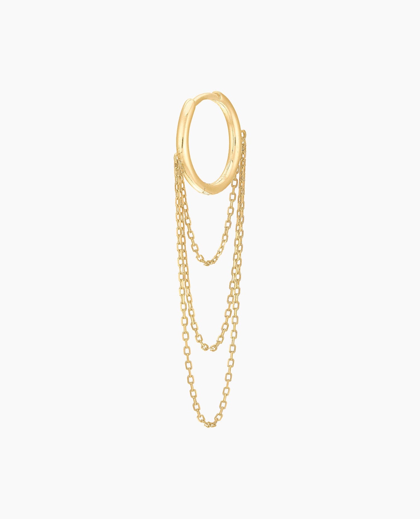 pers-e-paris-piercing-triple-cha-ne-mini-boucle-d-oreille-or-18-carats image 3
