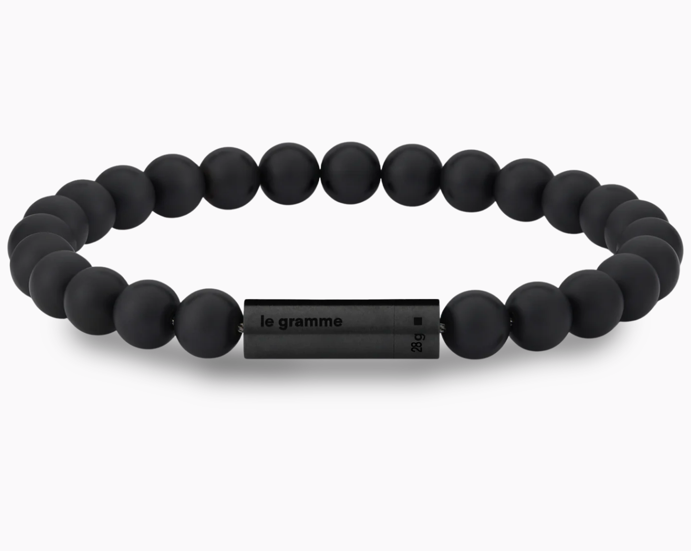 le-gramme-bracelet-beads-le-28g-c-ramique-noire-perles-7-mm image 1