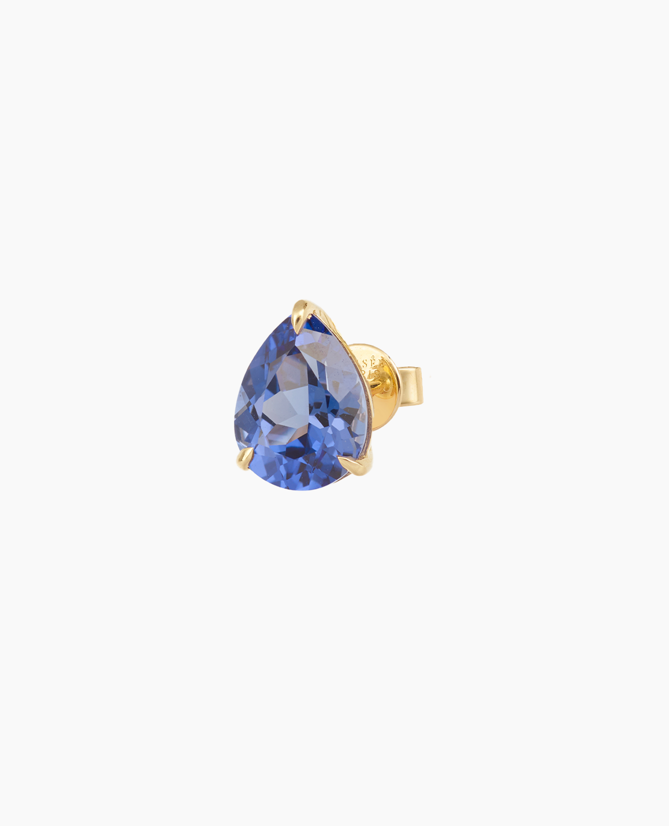 pers-e-paris-iris-saphir-mono-boucle-d-oreille-poire-or-9-carats image 4
