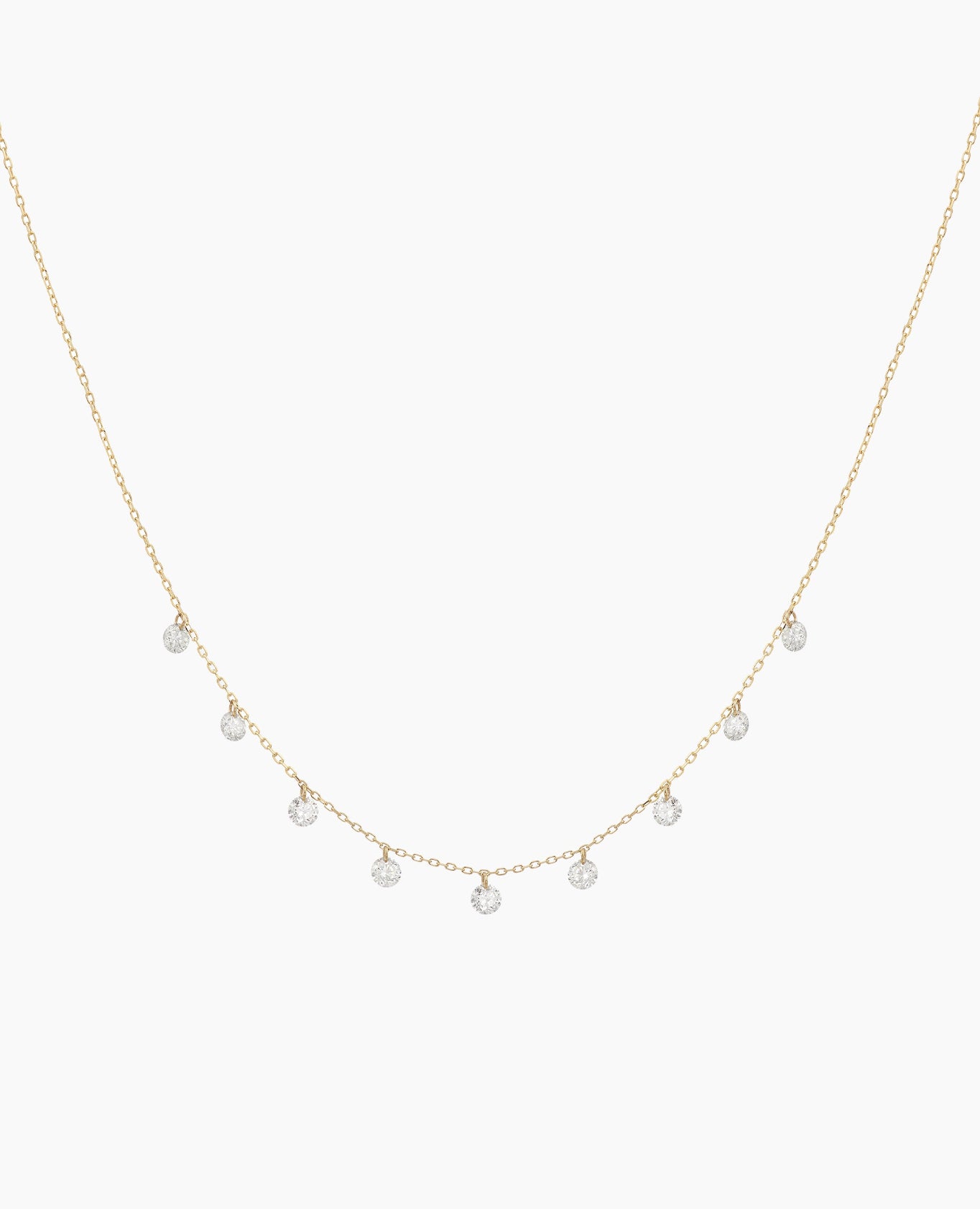 pers-e-paris-collier-dana-neuf-diamants-or-18-carats-ajustable image 1