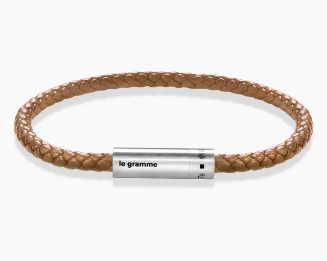 le-gramme-bracelet-c-ble-cuir-camel-le-7g image 1