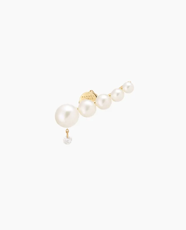 pers-e-paris-mono-boucle-d-oreille-aphrodite-cinq-perles-et-diamant-perle-de-cul image 1