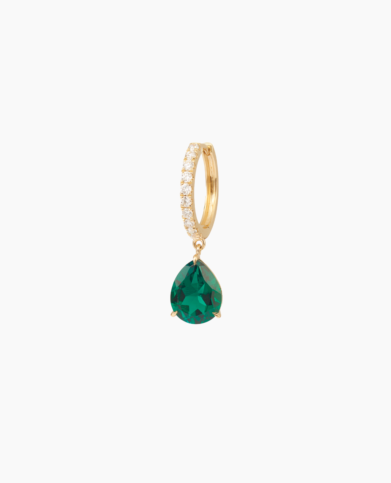 pers-e-paris-mono-boucle-cr-ole-iris-meraude-or-9-carats image 3
