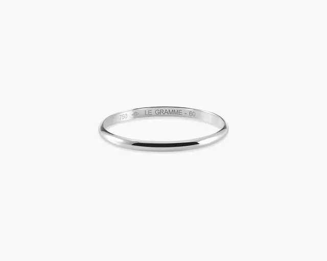 le-gramme-bague-demi-jonc-la-1g-or-blanc-750-poli-1-8-mm image 1