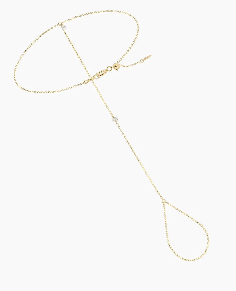 pers-e-paris-bracelet-de-main-dana-deux-diamants-or-18-carats-ajustable image 1