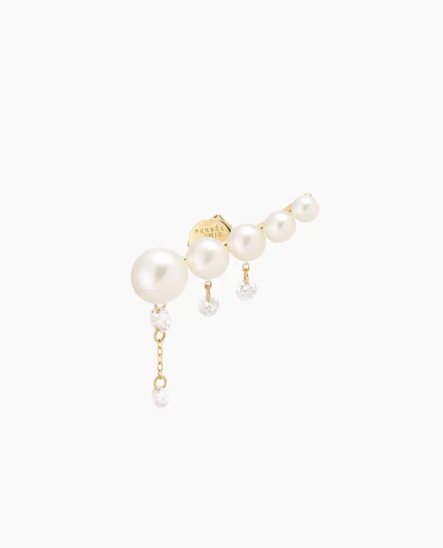 pers-e-paris-aphrodite-mono-boucle-d-oreille-cinq-perles-quatre-diamants image 1