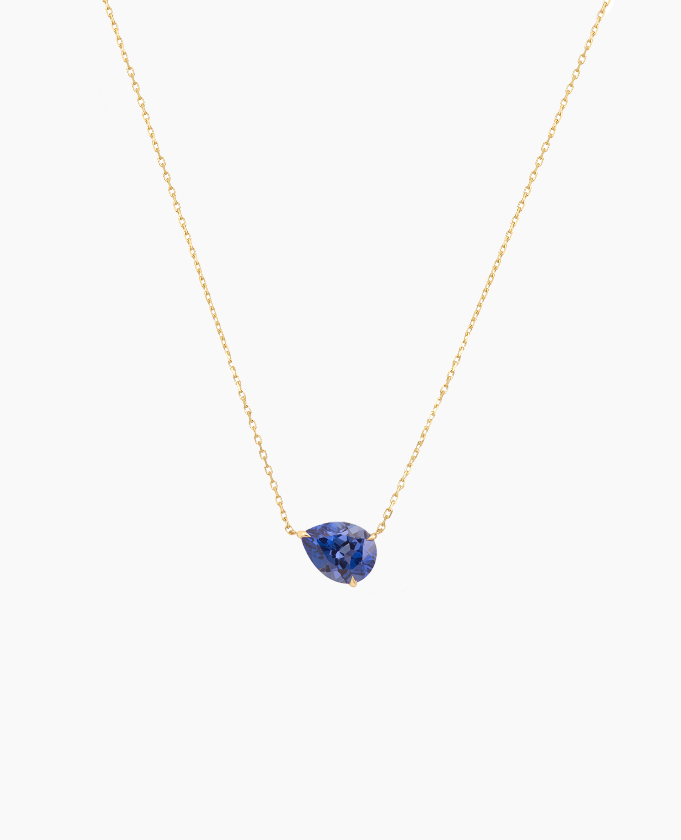 pers-e-paris-collier-iris-saphir-poire-or-9-carats-1-carat image 1