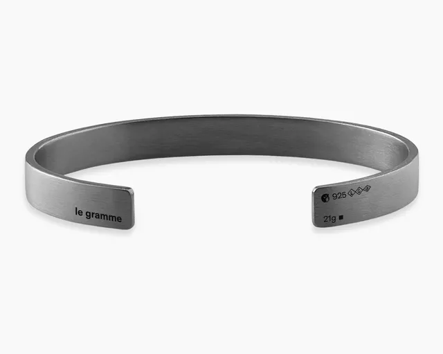le-gramme-bracelet-ruban-le-21g-bracelet-en-argent-7mm image 1