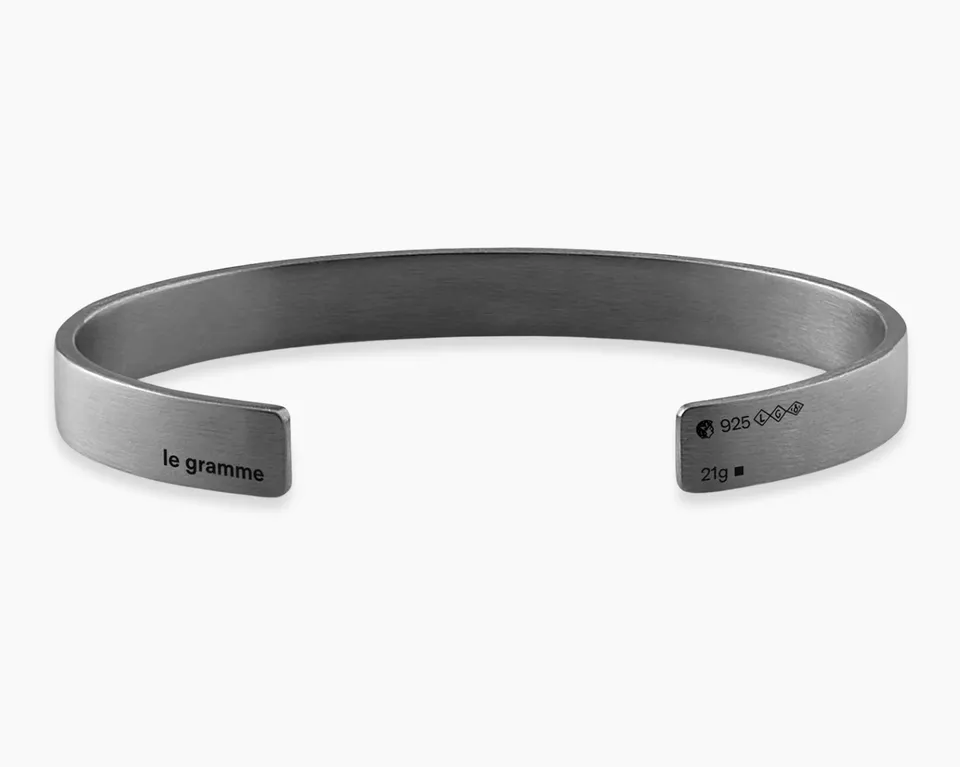 le-gramme-bracelet-ruban-le-21g-bracelet-en-argent-7mm image 1