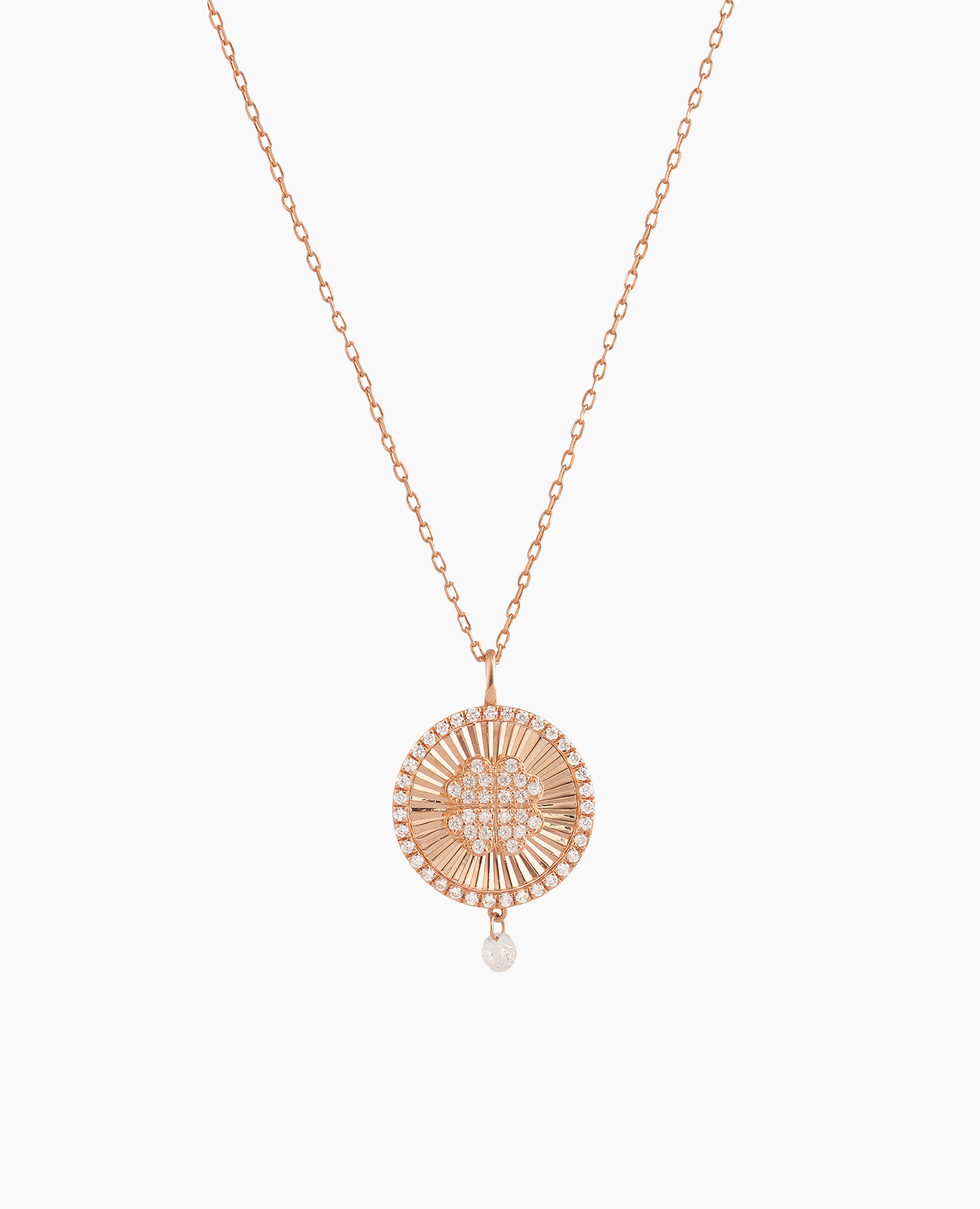 pers-e-paris-collier-porte-bonheur-tr-fle-c-leste-or-18-carats-et-diamant image 3