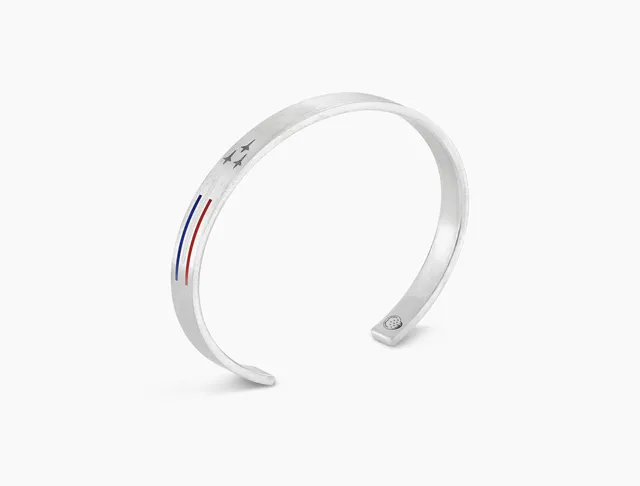 le-gramme-x-patrouille-de-france-bracelet-ruban-le-21g-argent-925 image 1