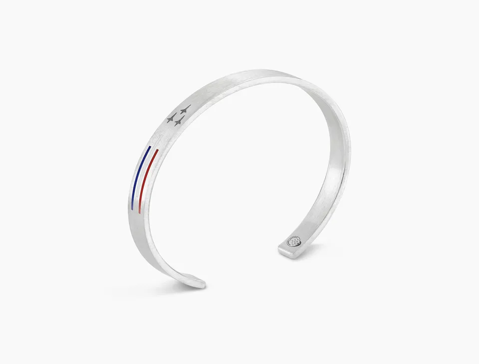 le-gramme-x-patrouille-de-france-bracelet-ruban-le-21g-argent-925 image 1