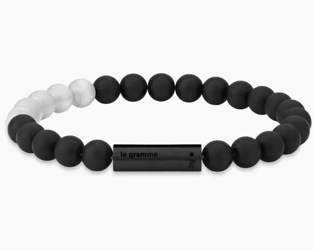 le-gramme-bracelet-beads-le-31g-c-ramique-noire-7-mm image 1