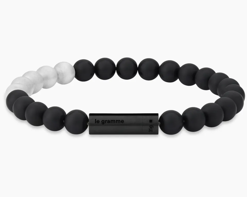le-gramme-bracelet-beads-le-31g-c-ramique-noire-7-mm image 1