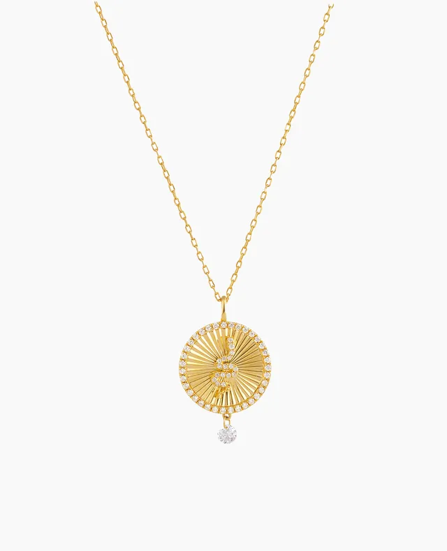 pers-e-paris-collier-c-leste-m-daillon-serpent-porte-bonheur-or-18-carats image 1