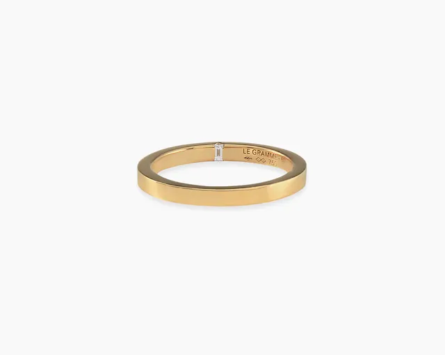 le-gramme-bague-ruban-2-mm-la-5g-sertie-diamant image 1