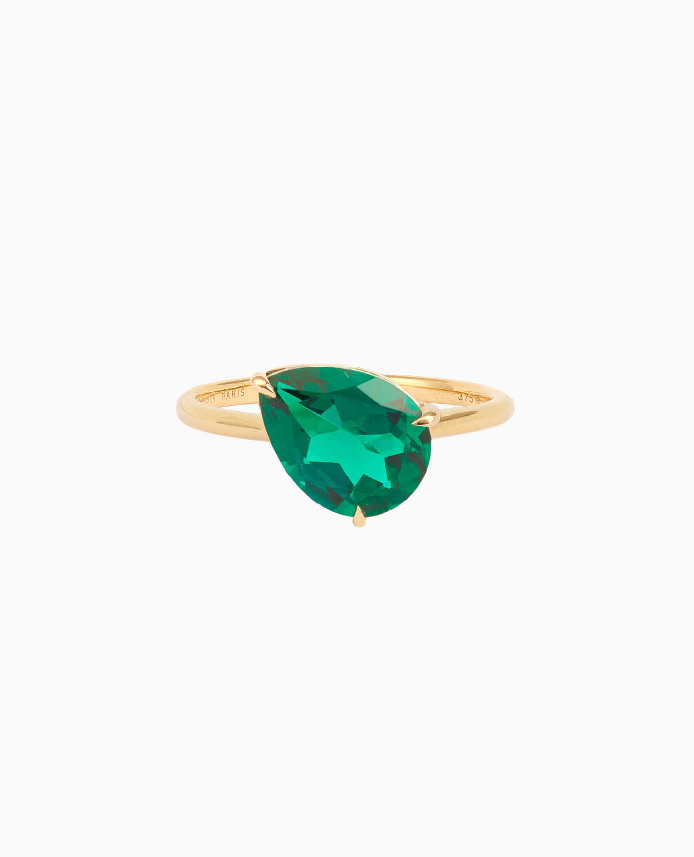 pers-e-paris-bague-iris-meraude-or-9-carats-meraude-laboratoire-1-carat image 3