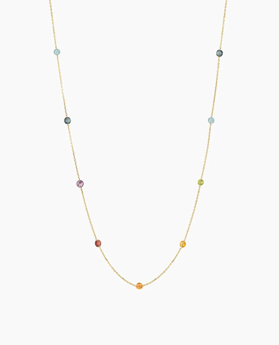 pers-e-paris-sautoir-chakras-quatorze-pierres-pr-cieuses-or-18-carats image 1