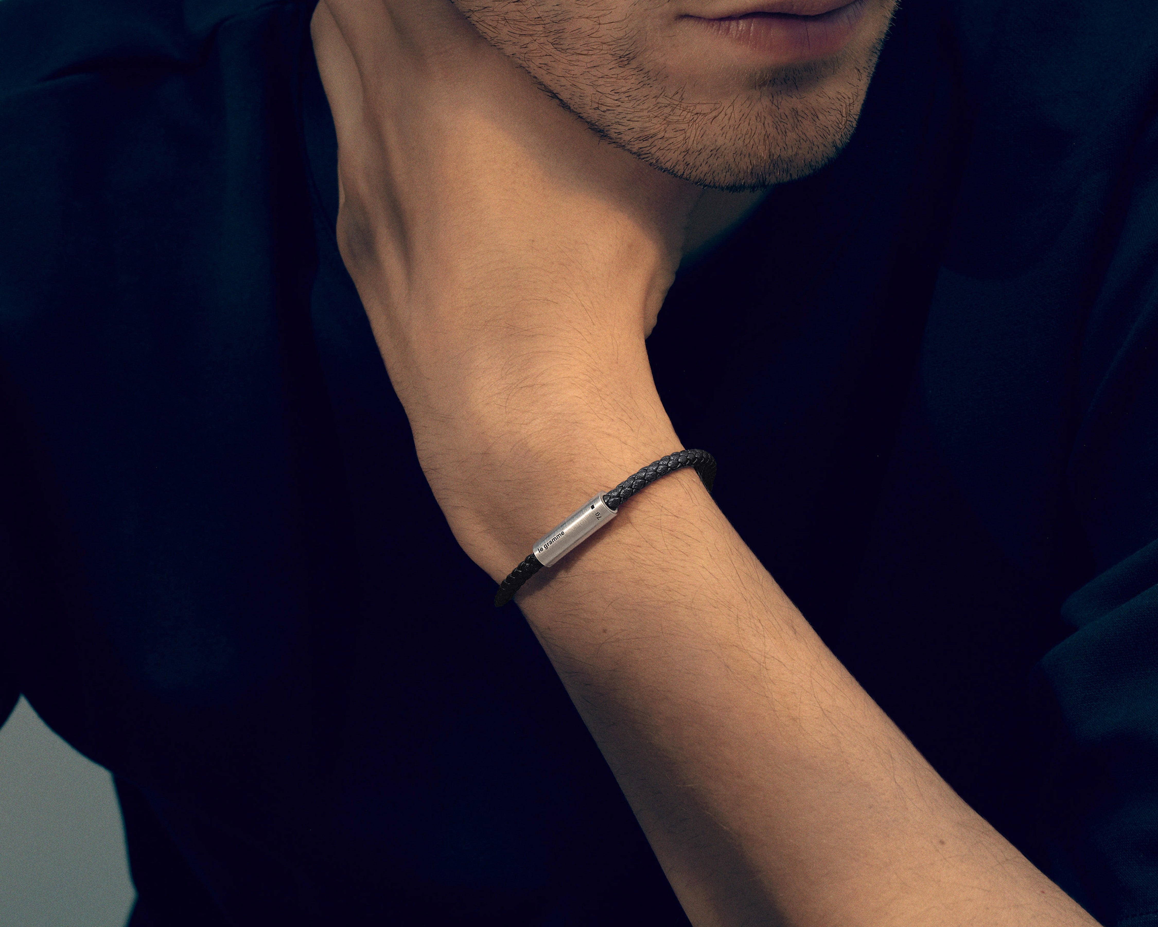 le-gramme-bracelet-c-ble-cuir-marron-le-7g image 4